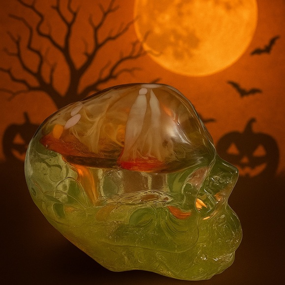 Other - Epoxy Resin Halloween Skull Art Decor